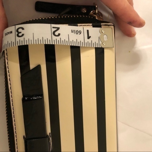 KATE SPADE partner leather striped bow wallet - Picture 2 of 9